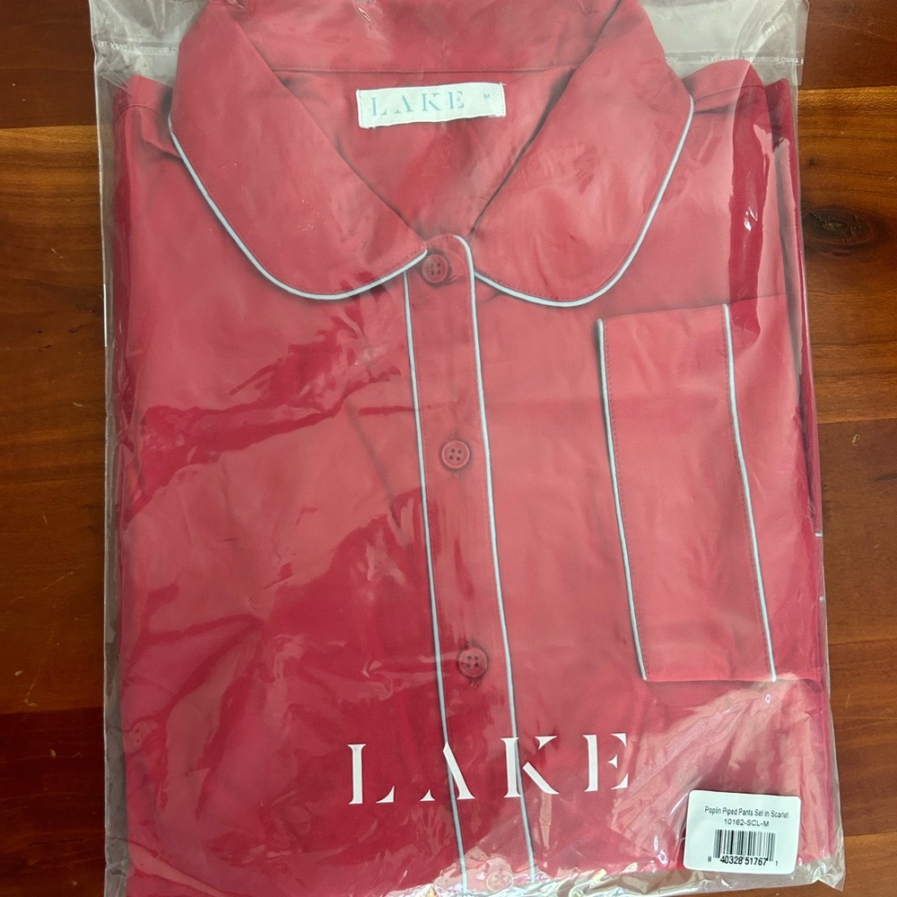 LAKE Poplin Piped Pants set size medium